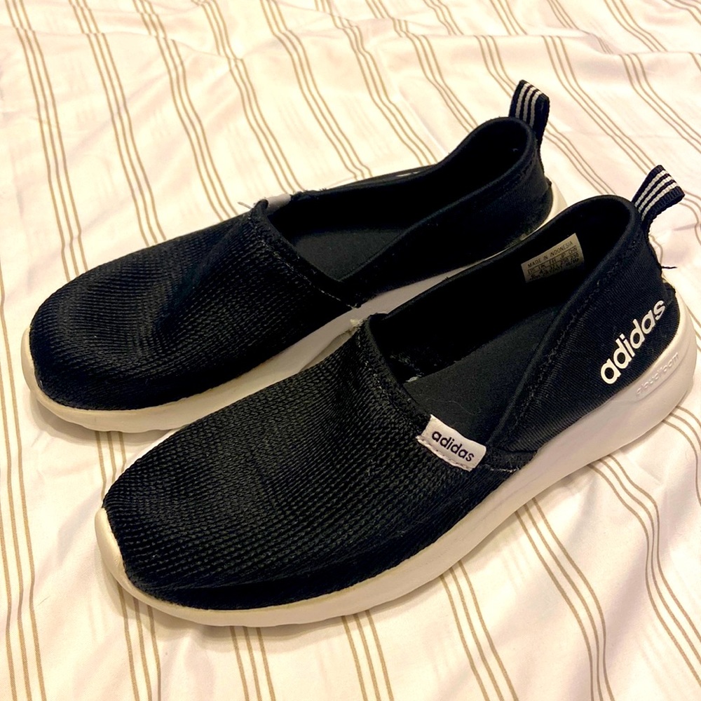adidas Ladies' Slip On Shoe, Black, 6